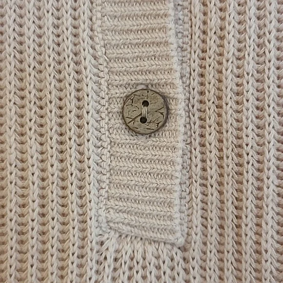 Free People Beach Picnic Sweater Mini Dress Oversized Size S Color: Natural - Picture 4 of 14